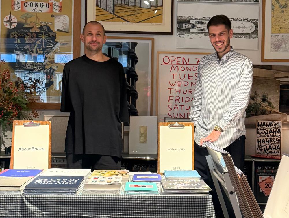 About Books | Bruno Margreth und Edition VFO | David Khalat am Monocle Autumn Market