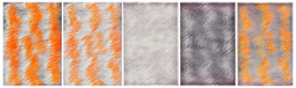 QUINTETTE (BRUME, BRUIT BLANC, GRAIN ANALOGIQUE, GRAPHITE), 2024