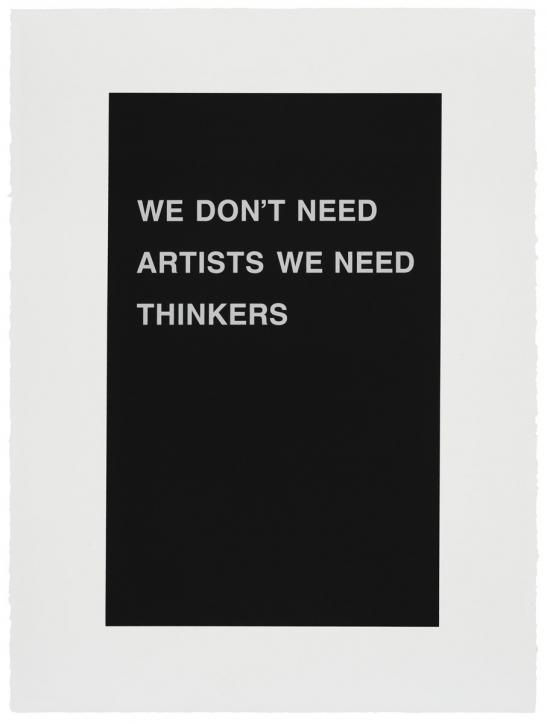 «We don’t need artists we need thinkers», 2026