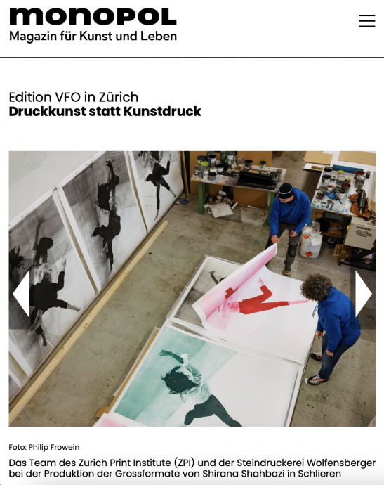 Die Edition VFO im Monopol Magazin
